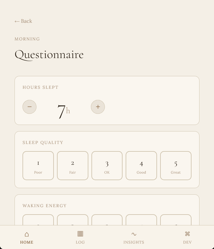 Original two-part daily flow